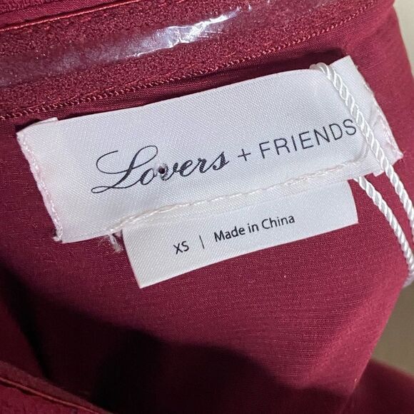 NWT Lovers + Friends Danica Maxi Red Dress Gown Ruby Size XS - Picture 9 of 9